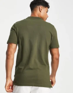 Jack & Jones Essentials Slim Fit Pique Logo Polo In Green