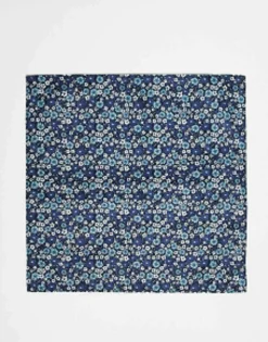 Jack & Jones Navy Floral Pocket Square