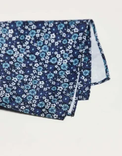 Jack & Jones Navy Floral Pocket Square