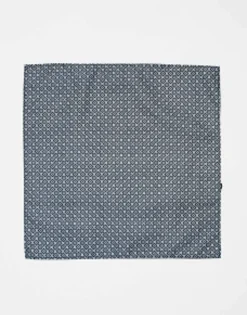 Jack & Jones Navy Print Pocket Square