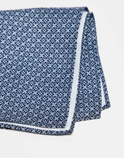 Jack & Jones Navy Print Pocket Square