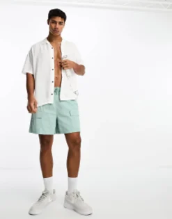 Jack & Jones Originals Viscose Revere Collar Short Sleeve Shirt In