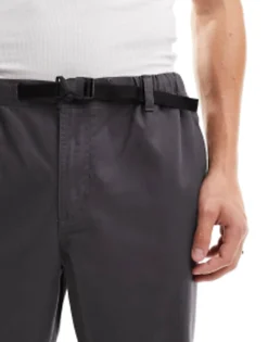 Jack & Jones Wide Fit Trouser With Elasticated Waist In Grey