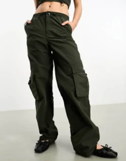 Jjxx Relaxed Fit Cargo Trousers Co-Ord In Dark Khaki