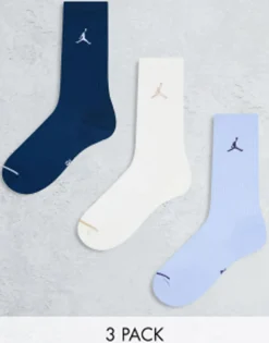 Jordan Everyday Cushion 3 Pack Crew Socks In