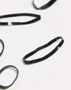 Kitsch Black No Snag Elastic 100 Pack
