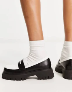 Koi Birch Monochrome Chunky Loafers