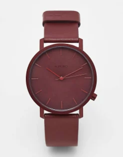 Komono Lewis Mono Watch In Burgundy