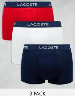Lacoste Essentials 3 Pack Trunks In