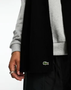 Lacoste Essentials Wool Scarf In