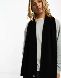 Lacoste Essentials Wool Scarf In