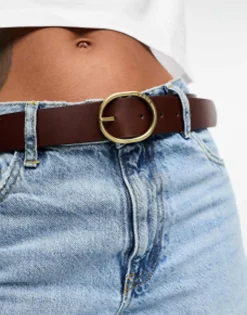 Levi'S Arletha Reversible Leather Belt In Black/ With Logo