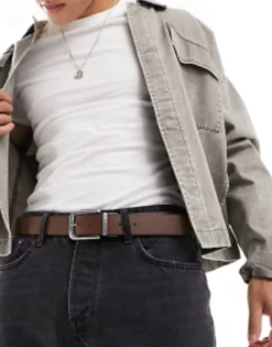 Levi'S Reversible Leather Belt In Black/Tan