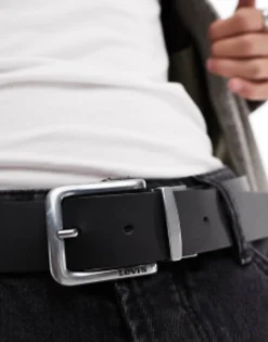 Levi'S Reversible Leather Belt In Black/Tan