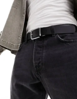 Levi'S Reversible Leather Belt In Black/Tan
