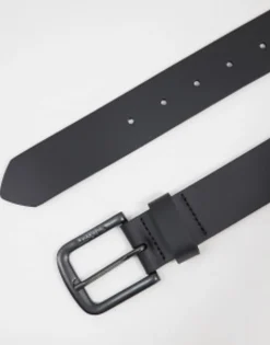Levi'S Seine Metal Leather Belt In Matter