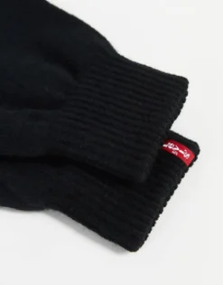 Levi'S Touch Screen Gloves In With Red Tab