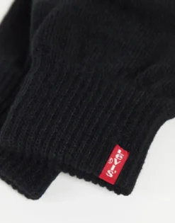 Levi'S Touch Screen Gloves In With Red Tab