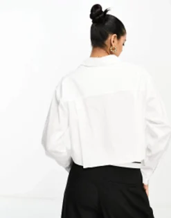 Mango Cropped Shirt In