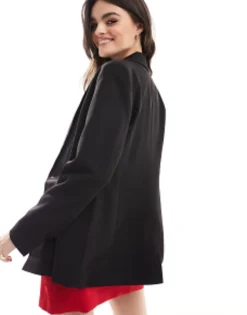 Miss Selfridge Oversized Double Breasted Blazer In
