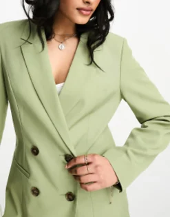 Miss Selfridge Oversized Double Breasted Blazer In
