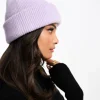Monki Ribbed Beanie Hat In