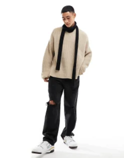 My Accessories Man Skinny Scarf In