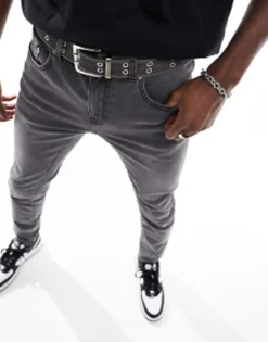 My Accessories Man Webbing Double Eyelet Grunge Belt In