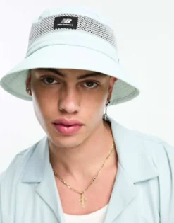 New Balance Bucket Hat With Logo In Mint