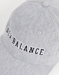 New Balance Collegiate Logo Baseball Cap In Slate