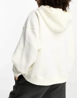 New Balance Linear Heritage Oversized Hoodie In Oatmeal