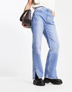 New Look Flat Chunky High Ankle Chelsea Boot In