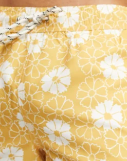 New Look Lilypad Swim Shorts In Yellow