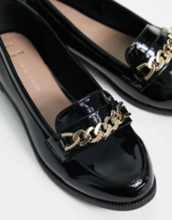 New Look Patent Snaffle Loafer In