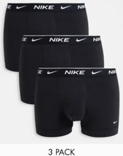 Nike 3 Pack Cotton Stretch Trunks In