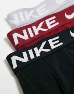 Nike 3 Pack Dri-Fit Microfibre Trunks In Black