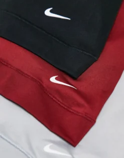 Nike 3 Pack Dri-Fit Microfibre Trunks In Black