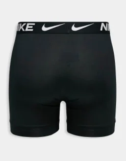 Nike 3 Pack Dri-Fit Microfibre Trunks In Black