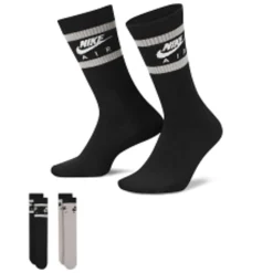 Nike Everyday Essential 2 Pack Socks In And Black