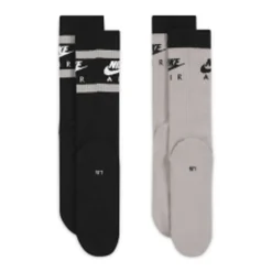 Nike Everyday Essential 2 Pack Socks In And Black