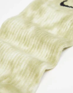 Nike Everyday Plus 2 Pack Socks In Tie Dye Grey And Khaki