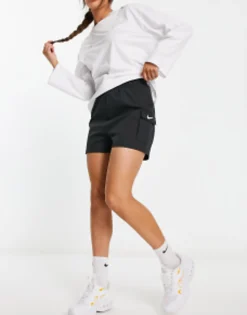 Nike Mini Swoosh Woven Cargo Shorts With Pockets In