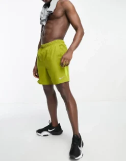Nike Running Challenger Dri-Fit Shorts In Khaki