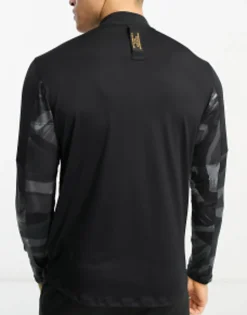 Nike Running Element Camo Half Zip Sweat In