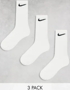Nike Training 3 Pack Crew Socks In
