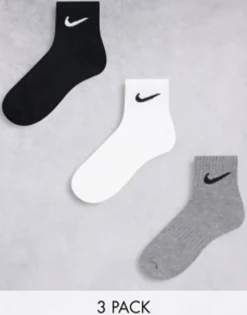 Nike Training 3 Pack Unisex Ankle Socks In