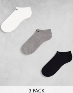 Nike Training 3 Pack Unisex Trainer Socks In