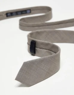 Noak Slim Tie And Pocket Square In Houndstooth