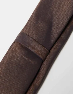 Noak Slim Tie In Crosshatch