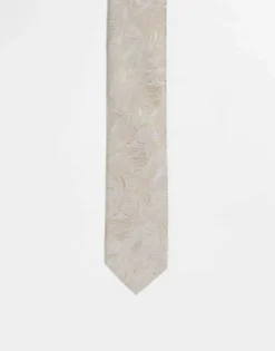 Noak Slim Tie In Swirl Jacquard